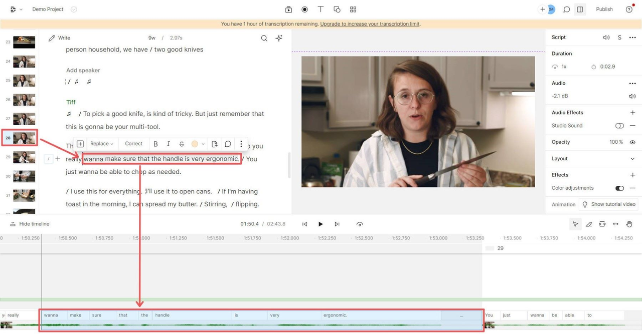 Video Editing Features | Descript Cara Mengedit Video Otomatis dengan Descript AI