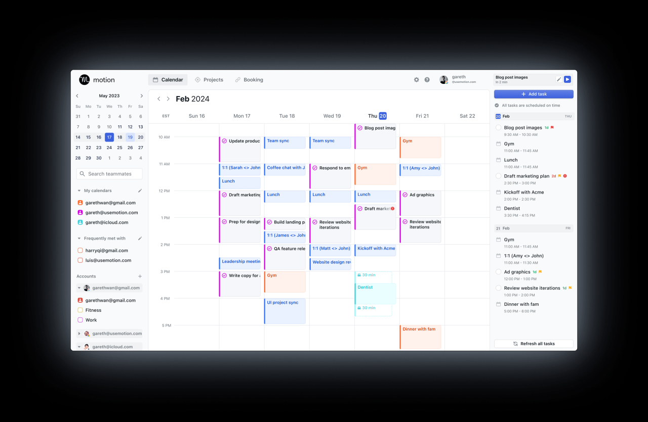 Cara Membuat Jadwal Harian dengan Motion AI Scheduler