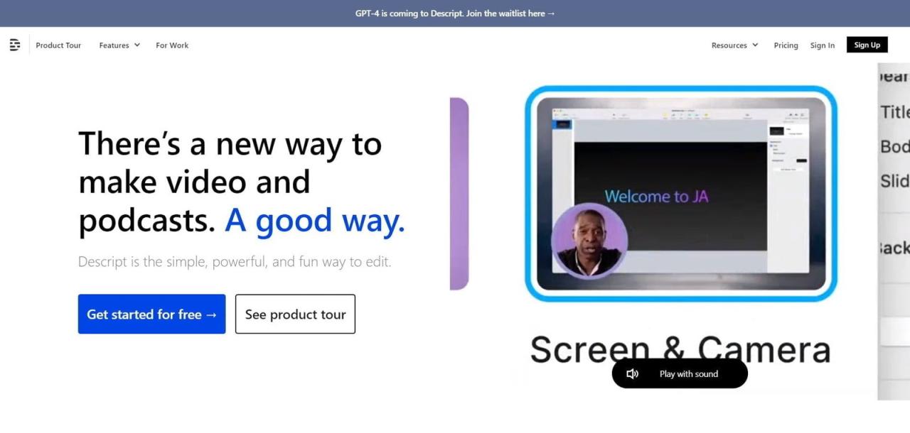 AI video editing Cara Mengedit Video Otomatis dengan Descript AI