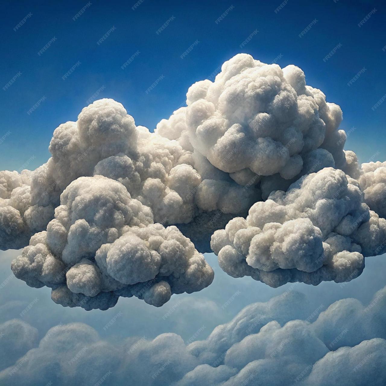 A cloud that is in the sky with the words quot cloud quot | Premium AI ... Evolusi Cloud AI: Perbandingan AWS, Azure, dan Google Cloud